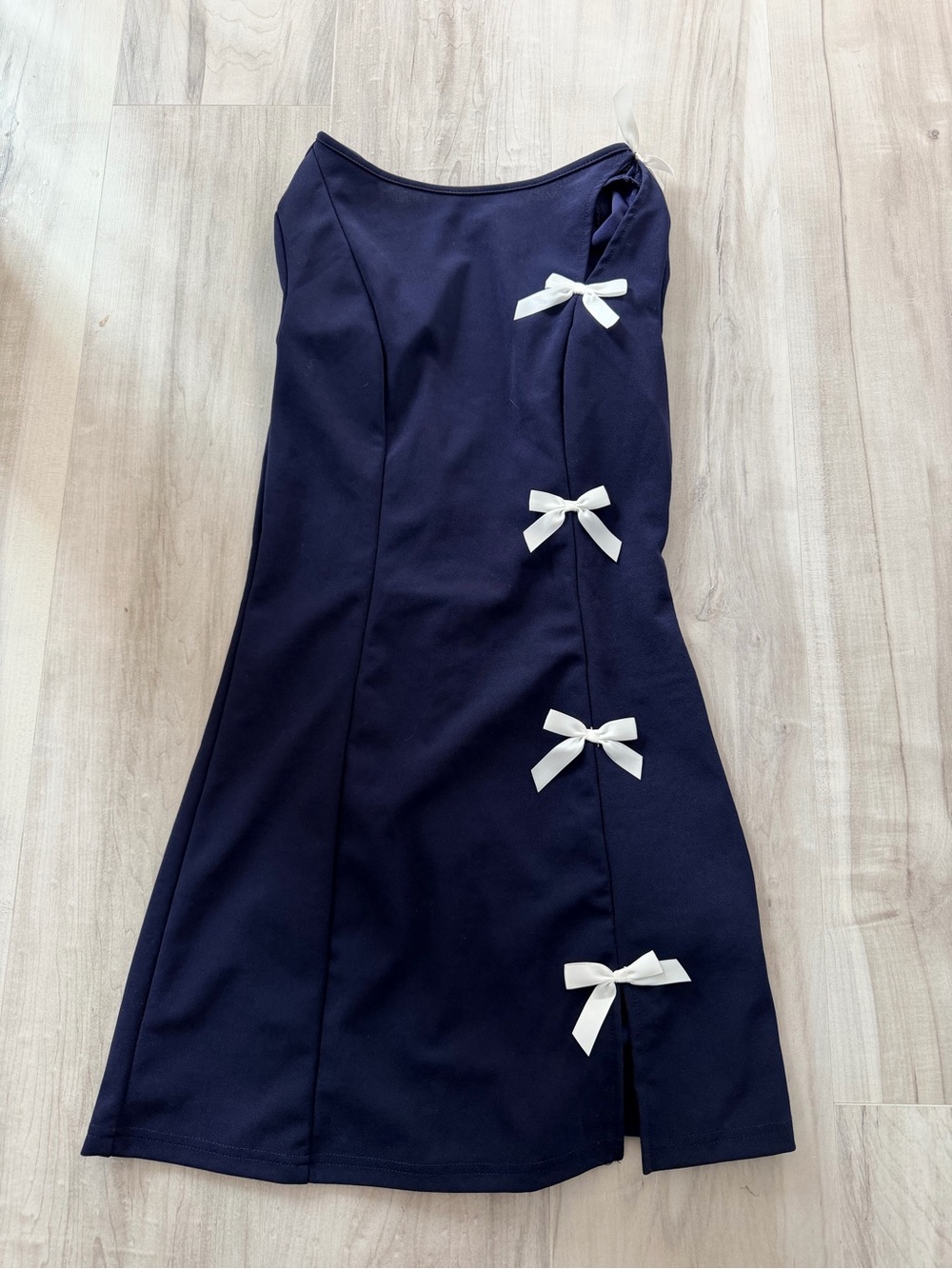 Navy Bow Accent women’s Dress